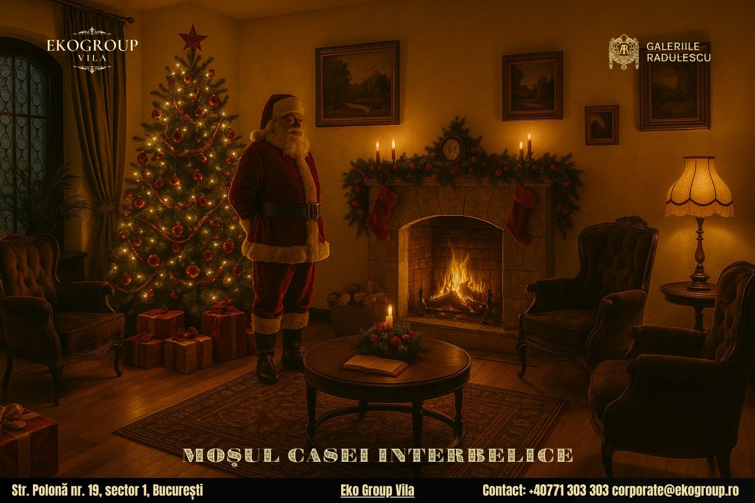 Legenda lui Moș Crăciun și farmecul Crăciunului anilor ’30 la Eko Group Vila